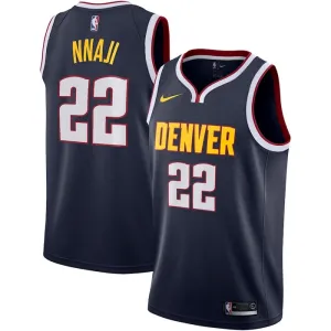 Nike Muški Dres Denver Nuggets Zeke Nnaji 22 Icon Edition Swingman Navy