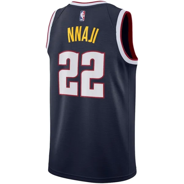 Nike Muški Dres Denver Nuggets Zeke Nnaji 22 Icon Edition Swingman Navy