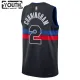 Dječji Dres Detroit Pistons Jordan Cade Cunningham 2 Statement Edition Swingman Crna