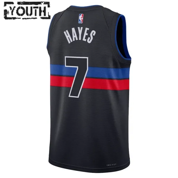 Dječji Dres Detroit Pistons Jordan Killian Hayes 7 Statement Edition Swingman Crna