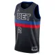 Muški Dres Detroit Pistons Jordan Cade Cunningham 2 Statement Edition Swingman Crna