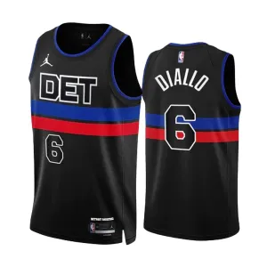 Muški Dres Detroit Pistons Jordan Hamidou Diallo 6 Statement Edition Swingman Crna