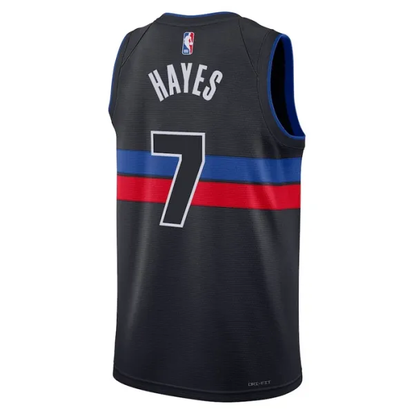 Muški Dres Detroit Pistons Jordan Killian Hayes 7 Statement Edition Swingman Crna