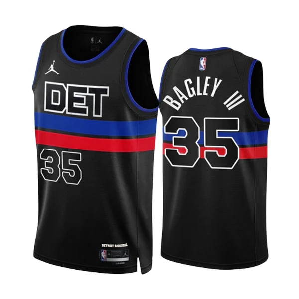 Muški Dres Detroit Pistons Jordan Marvin Bagley III 35 Statement Edition Swingman Crna Muški Dres Detroit Pistons Jordan Marvin Bagley III 35 Statement Edition Swingman Crna