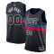Muški Dres Detroit Pistons Jordan Personalizacija Statement Edition Swingman Crna