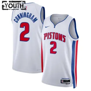 Nike Dječji Dres Detroit Pistons Cade Cunningham 2 Association Edition Swingman Bijela