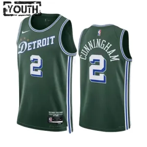 Nike Dječji Dres Detroit Pistons Cade Cunningham 2 City Edition 2022/23 Swingman Zelena