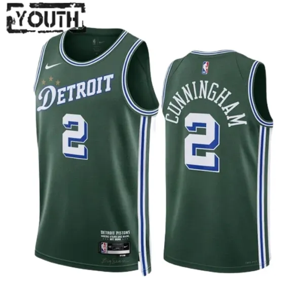Nike Dječji Dres Detroit Pistons Cade Cunningham 2 City Edition 2022/23 Swingman Zelena Nike Dječji Dres Detroit Pistons Cade Cunningham 2 City Edition 2022/23 Swingman Zelena
