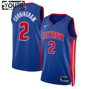 Nike Dječji Dres Detroit Pistons Cade Cunningham 2 Icon Edition Swingman Plava