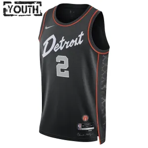 Nike Dječji Dres Detroit Pistons Cade Cunningham City Edition 2023/24 Swingman Crna
