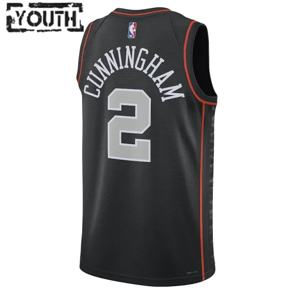 Nike Dječji Dres Detroit Pistons Cade Cunningham City Edition 2023/24 Swingman Crna