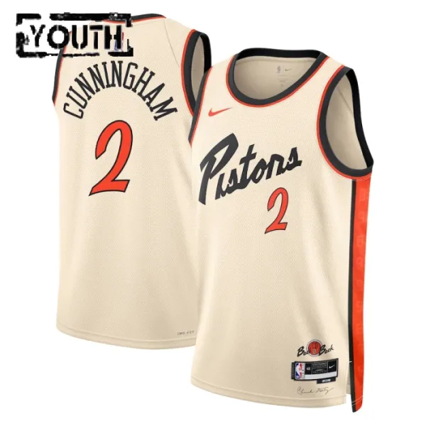Nike Dječji Dres Detroit Pistons Cade Cunningham City Edition 2024/25 Swingman Bijela Nike Dječji Dres Detroit Pistons Cade Cunningham City Edition 2024/25 Swingman Bijela