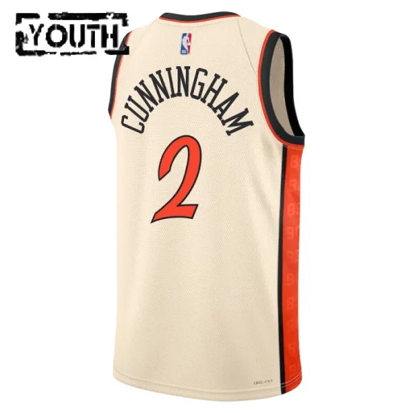 Nike Dječji Dres Detroit Pistons Cade Cunningham City Edition 2024/25 Swingman Bijela