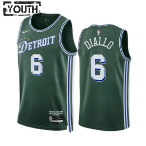 Nike Dječji Dres Detroit Pistons Hamidou Diallo 6 City Edition 2022/23 Swingman Zelena