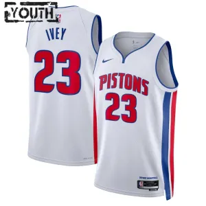 Nike Dječji Dres Detroit Pistons Jaden Ivey 23 Association Edition Swingman Bijela