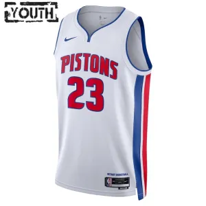 Nike Dječji Dres Detroit Pistons Jaden Ivey 23 Association Edition Swingman Bijela