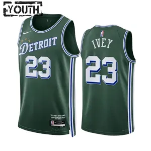 Nike Dječji Dres Detroit Pistons Jaden Ivey 23 City Edition 2022/23 Swingman Zelena