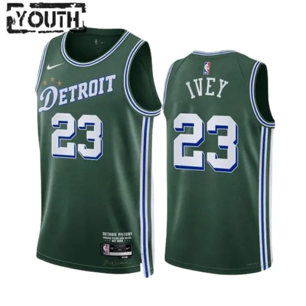 Nike Dječji Dres Detroit Pistons Jaden Ivey 23 City Edition 2022/23 Swingman Zelena Nike Dječji Dres Detroit Pistons Jaden Ivey 23 City Edition 2022/23 Swingman Zelena