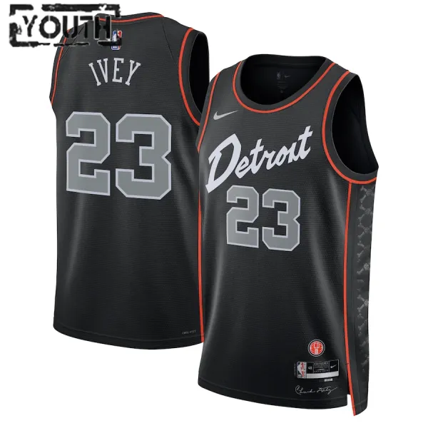 Nike Dječji Dres Detroit Pistons Jaden Ivey City Edition 2023/24 Swingman Crna Nike Dječji Dres Detroit Pistons Jaden Ivey City Edition 2023/24 Swingman Crna