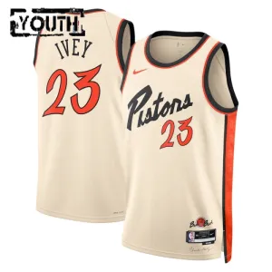 Nike Dječji Dres Detroit Pistons Jaden Ivey City Edition 2024/25 Swingman Bijela