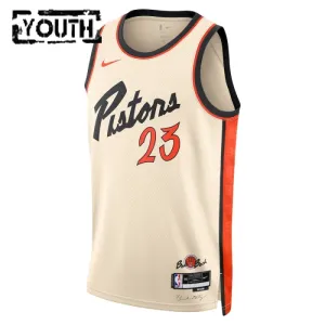 Nike Dječji Dres Detroit Pistons Jaden Ivey City Edition 2024/25 Swingman Bijela