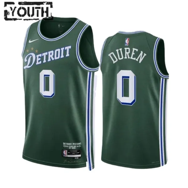 Nike Dječji Dres Detroit Pistons jalen duren 0 City Edition 2022/23 Swingman Zelena Nike Dječji Dres Detroit Pistons jalen duren 0 City Edition 2022/23 Swingman Zelena