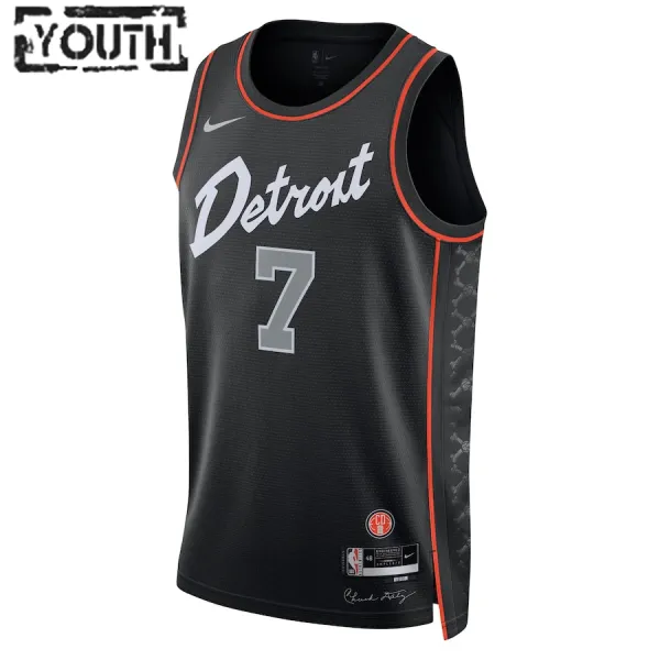 Nike Dječji Dres Detroit Pistons Killian Hayes City Edition 2023/24 Swingman Crna