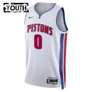 Nike Dječji Dres Detroit Pistons Personalizacija Association Edition Swingman Bijela