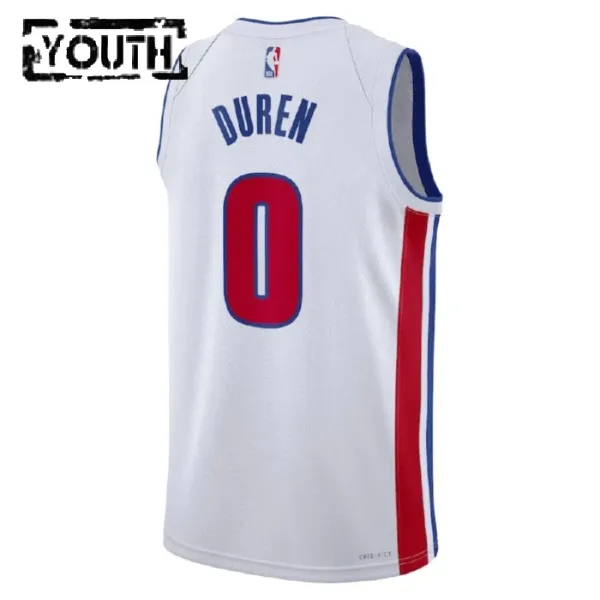 Nike Dječji Dres Detroit Pistons Personalizacija Association Edition Swingman Bijela