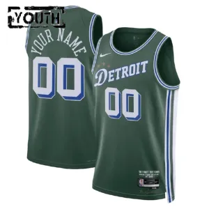 Nike Dječji Dres Detroit Pistons Personalizacija City Edition 2022/23 Swingman Zelena