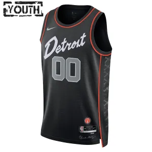 Nike Dječji Dres Detroit Pistons Personalizacija City Edition 2023/24 Swingman Crna
