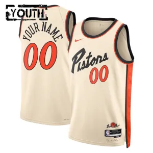 Nike Dječji Dres Detroit Pistons Personalizacija City Edition 2024/25 Swingman Bijela