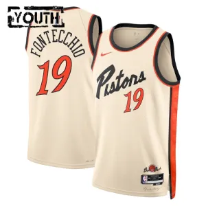 Nike Dječji Dres Detroit Pistons Simone Fontecchio City Edition 2024/25 Swingman Bijela