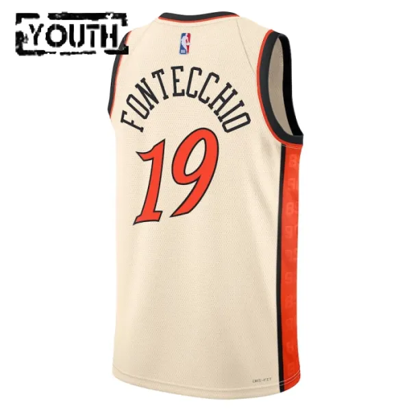 Nike Dječji Dres Detroit Pistons Simone Fontecchio City Edition 2024/25 Swingman Bijela