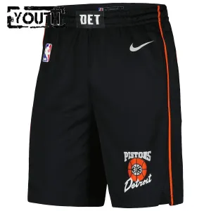 Nike Dječji Kratke Hlače Detroit Pistons City Edition 2023/24 Swingman Crna