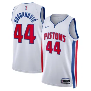 Nike Muški Dres Detroit Pistons Bojan Bogdanovic 44 Association Edition Swingman Bijela