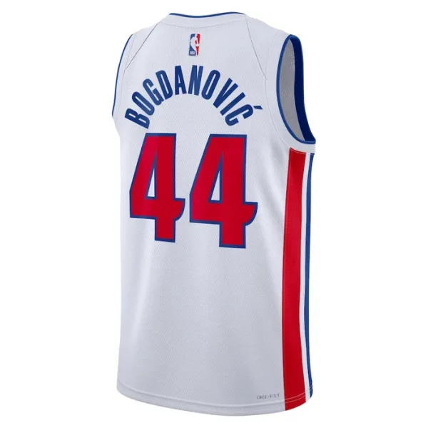 Nike Muški Dres Detroit Pistons Bojan Bogdanovic 44 Association Edition Swingman Bijela