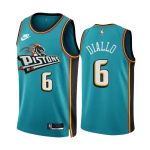 Nike Muški Dres Detroit Pistons Hamidou Diallo 6 Classic Edition 2022/23 Swingman Teal