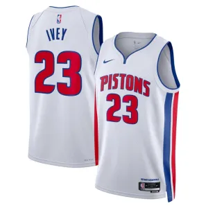 Nike Muški Dres Detroit Pistons Jaden Ivey 23 Association Edition Swingman Bijela