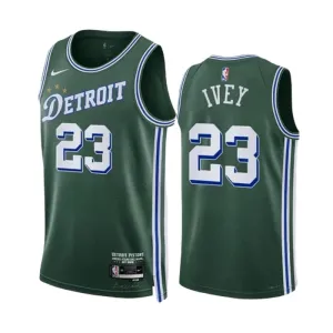 Nike Muški Dres Detroit Pistons Jaden Ivey 23 City Edition 2022/23 Swingman Zelena
