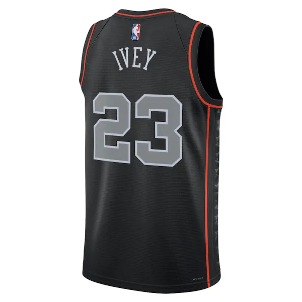 Nike Muški Dres Detroit Pistons Jaden Ivey City Edition 2023/24 Swingman Crna