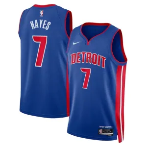 Nike Muški Dres Detroit Pistons Killian Hayes 7 Icon Edition Swingman Plava