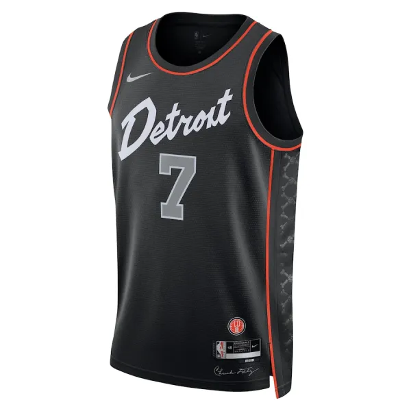 Nike Muški Dres Detroit Pistons Killian Hayes City Edition 2023/24 Swingman Crna