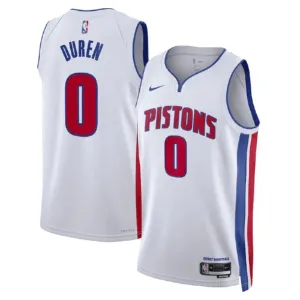 Nike Muški Dres Detroit Pistons Personalizacija Association Edition Swingman Bijela