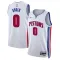Nike Muški Dres Detroit Pistons Personalizacija Association Edition Swingman Bijela