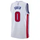 Nike Muški Dres Detroit Pistons Personalizacija Association Edition Swingman Bijela