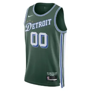 Nike Muški Dres Detroit Pistons Personalizacija City Edition 2022/23 Swingman Zelena