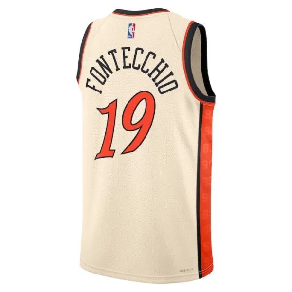 Nike Muški Dres Detroit Pistons Simone Fontecchio City Edition 2024/25 Swingman Bijela