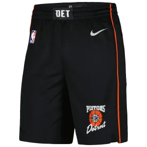 Nike Muški Kratke Hlače Detroit Pistons City Edition 2023/24 Swingman Crna