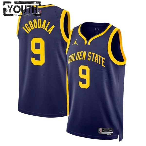 Dječji Dres Golden State Warriors jordan Andre Iguodala 9 Statement Edition Swingman Plava Dječji Dres Golden State Warriors jordan Andre Iguodala 9 Statement Edition Swingman Plava